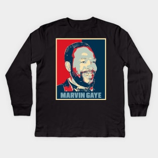 Marvin Gaye Hope Poster Art Kids Long Sleeve T-Shirt